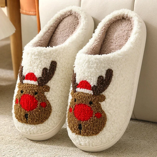 Cozy Elk Slippers for Couples