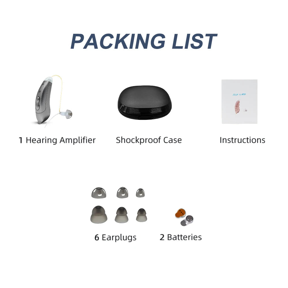 Smart Bluetooth Hearing Aids - For Mild or more Hearing Loss