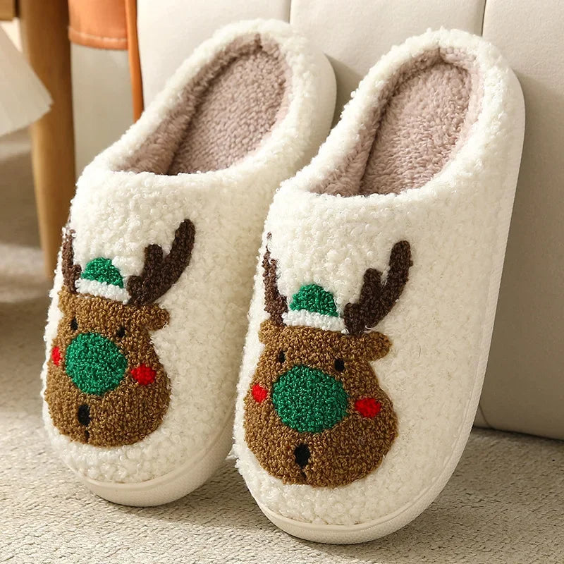 Cozy Elk Slippers for Couples