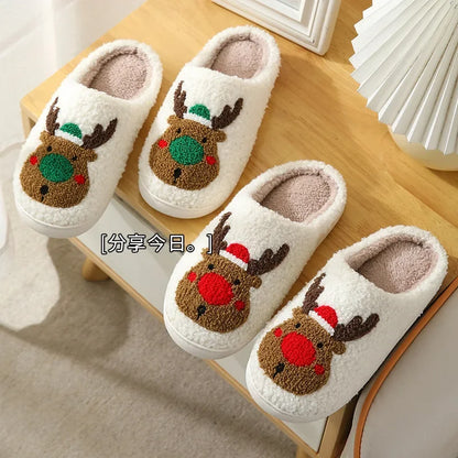 Cozy Elk Slippers for Couples