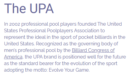 UPA Pool League - Wayne County MI